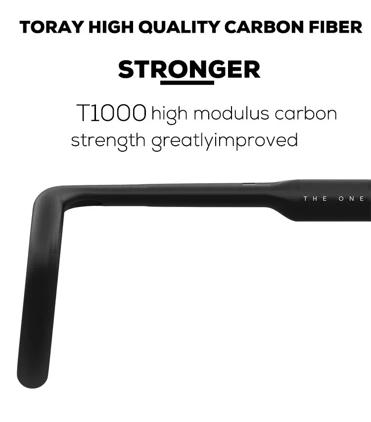Gravel Road Bike Handlebar 360/380/400/420mm Black Matt Fully Internal Routing