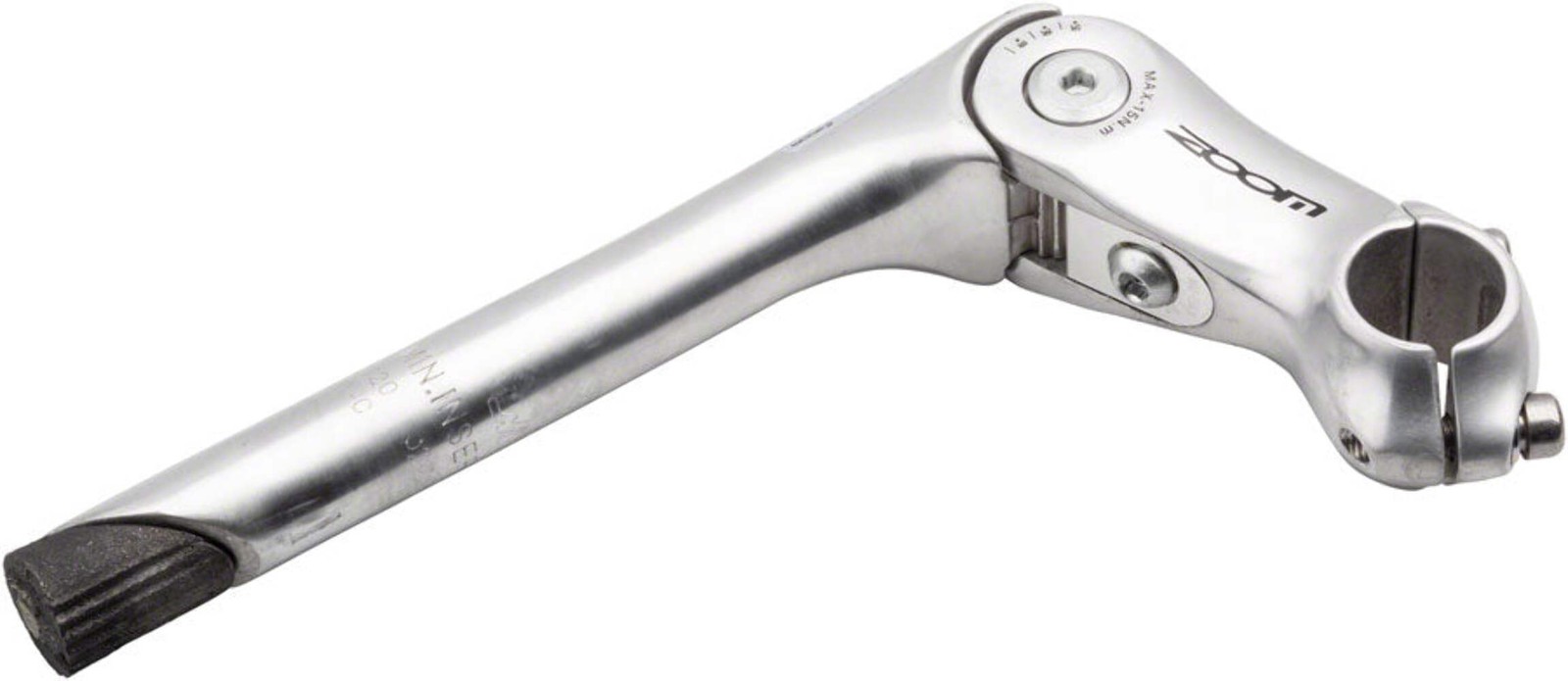 Zoom Quick Comfort Adjustable Stem 90mm Stem 25.4mm Clamp 1 in Steerer Silver