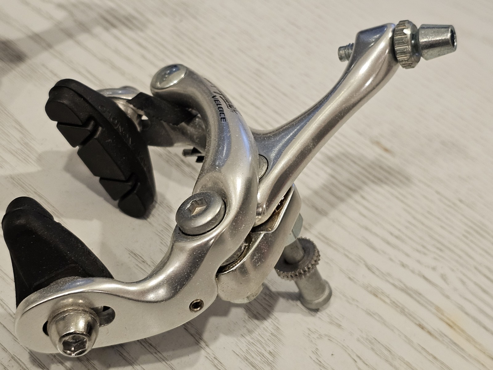 Campagnolo Veloce Brake Calipers | Dual Pivot | Silver Alloy | Vintage NOS