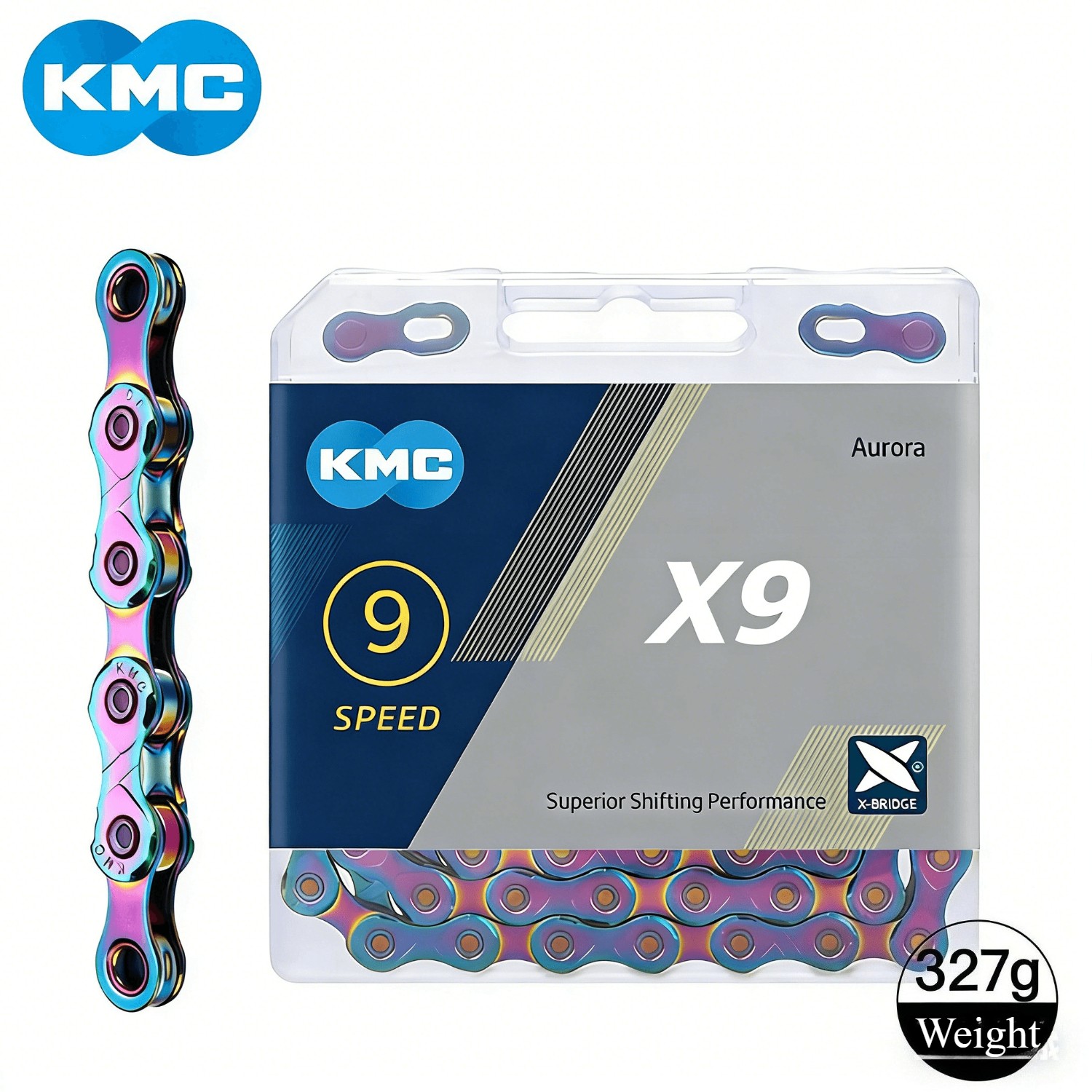 KMC 9 Speed X9 Colorful Bicycle MTB Road Bike Chains Quick 116L For Shimano