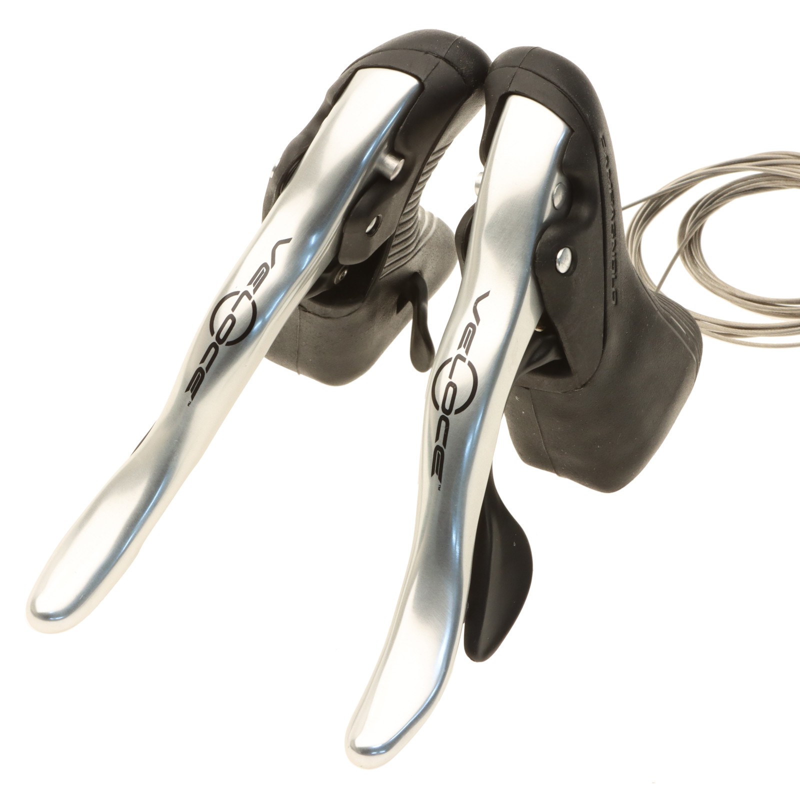 Campagnolo Veloce 10 Speed Ergopower Brake Levers Shifters Silver 2015 NOS NEW
