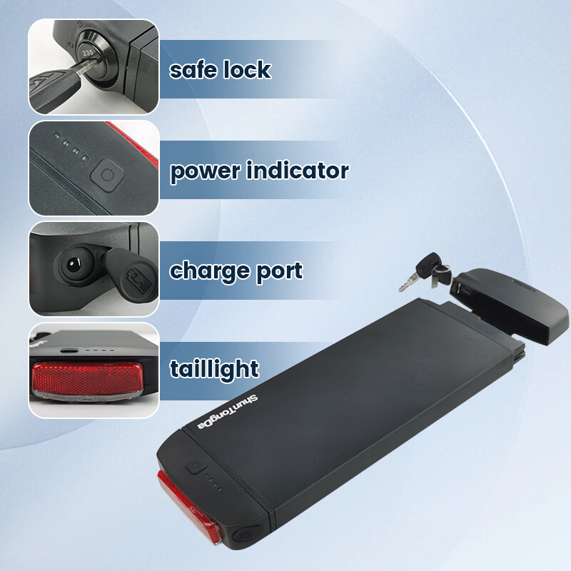 36V Rear Rack Battery pack 7.8ah 10.5Ah for Swagtron EB-12 Electric BicycleBiike