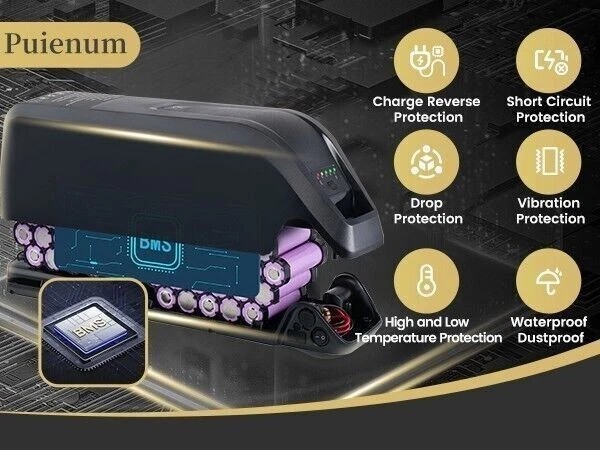 5PIN 36V ebike battery 36V 10Ah lithium Battery W/ USB Port for Bike 750W Motors