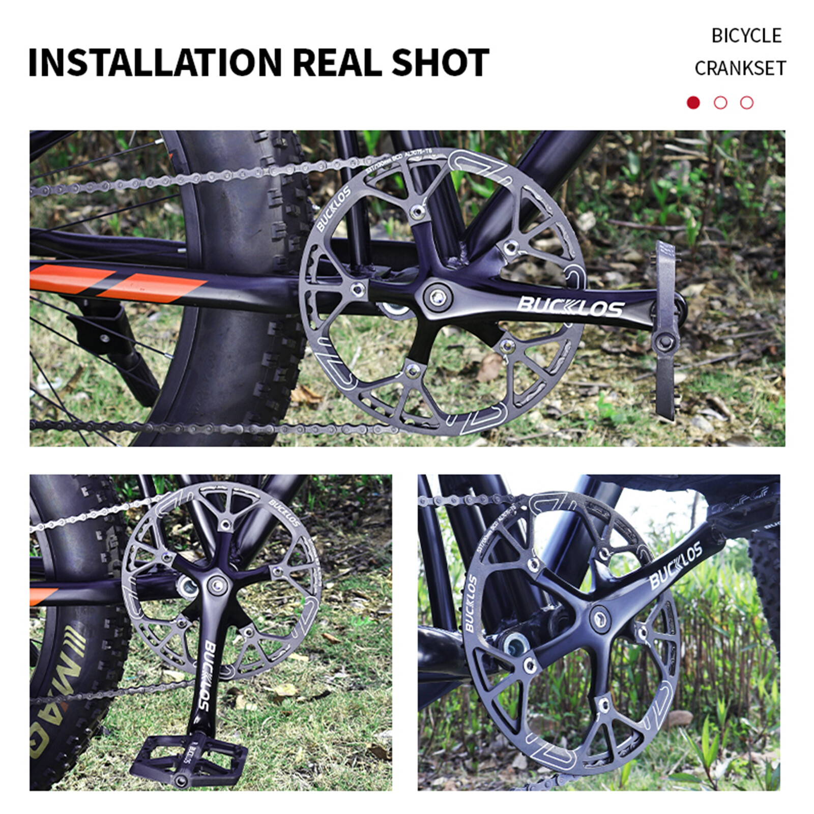 BUCKLOS 130BCD Folding Road Bike Chainring 45-58T Bicycle Chain Wheel Crankset