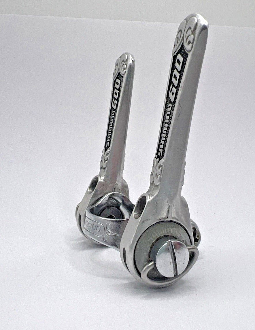 Vintage Shimano 600 Arabesque Downtube Friction Shifter Set Clamp On Road Japan