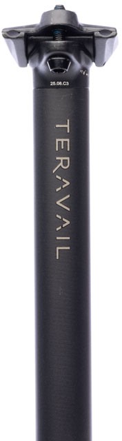 Teravail Stratum SE Seatpost – 27.2 x 400mm, 0mm Offset, Black