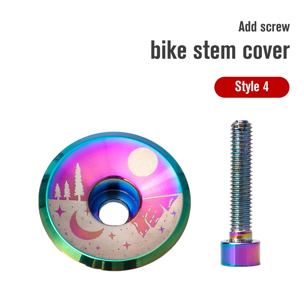 Bike Stem Cover Aluminium Alloy Stem Top Cap Only 5.2G Ultra Light Headset Cover