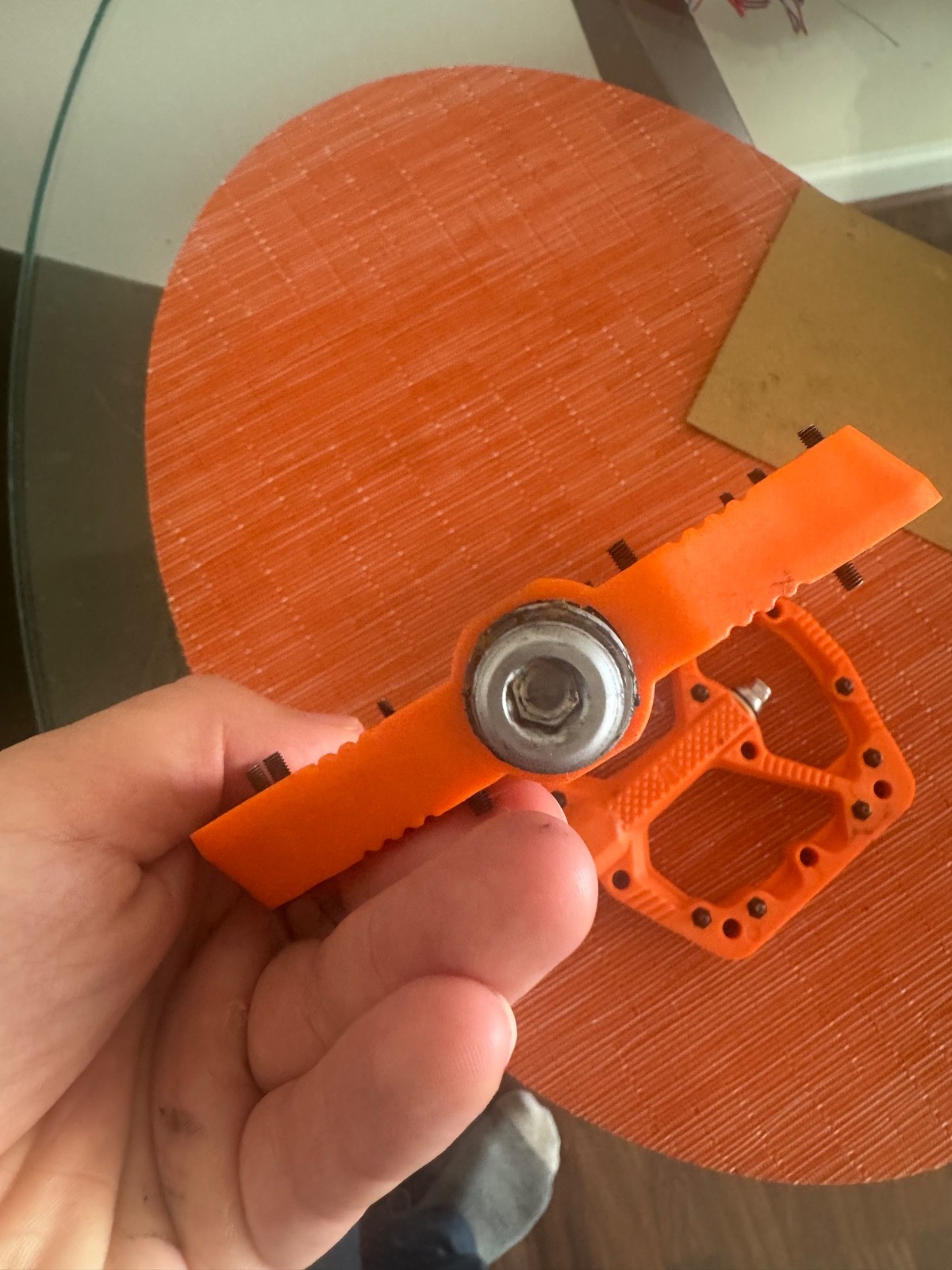 Only Used Once – crankbrothers MTB pedals – Orange