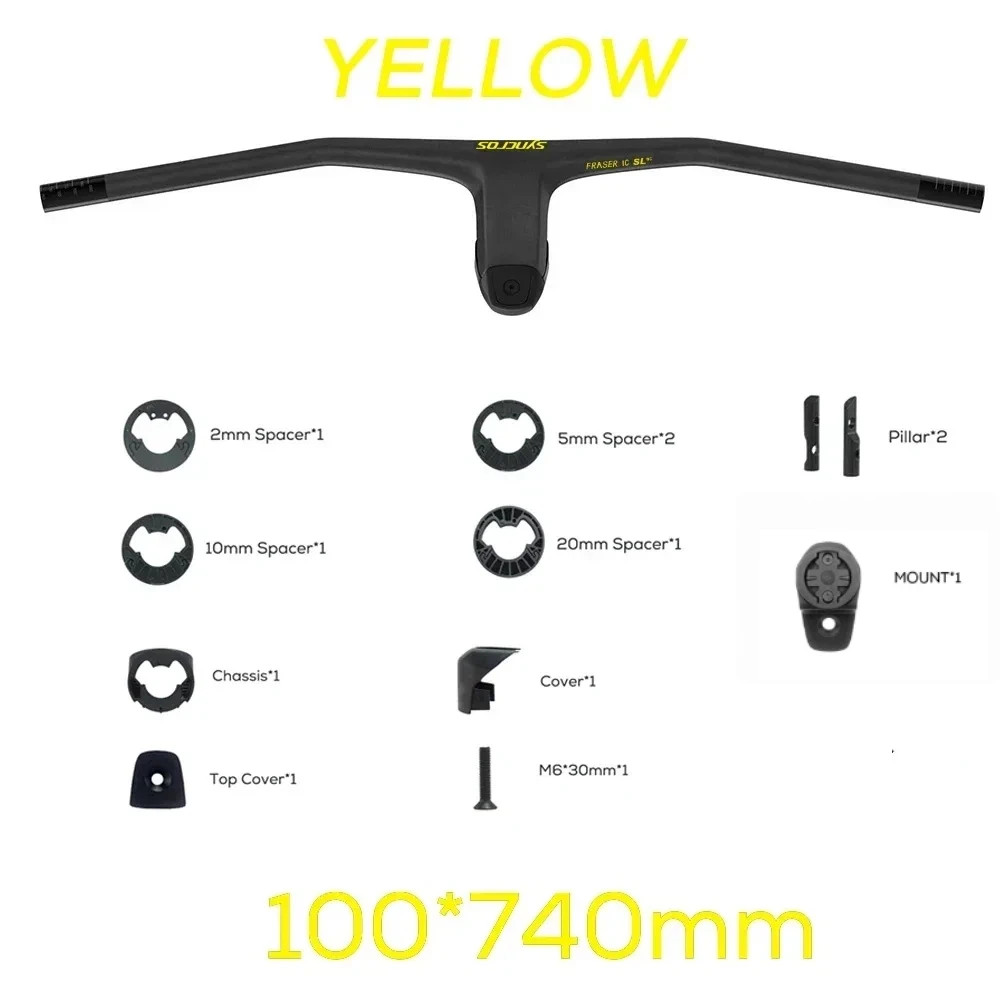 SYNCROS -20 Degrees Carbon Fibre Integrated Mountain Bicycle Handlebar 740MM
