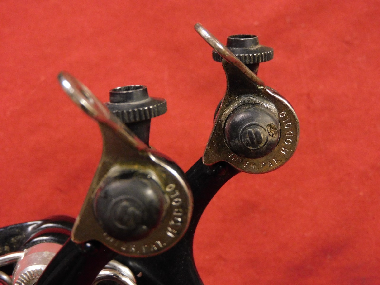 1980’s Vintage Modolo Speedy Black Alloy Calipers 47 mm Reach w/ Allen Bolts