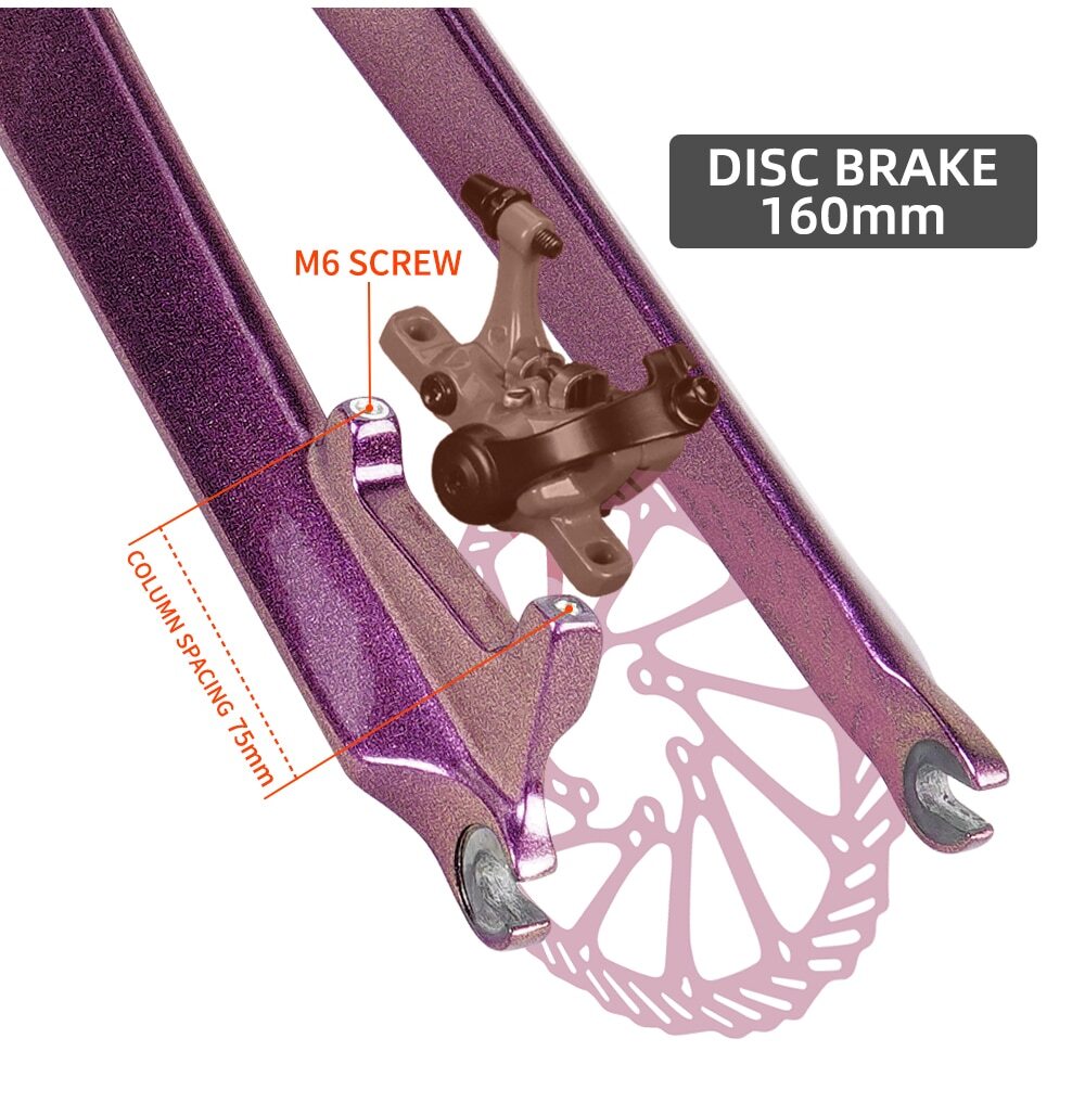 Carbon Fiber Mountain Bike Rigid Fork Disc Brake Tapered Tube Carbon MTB Fork
