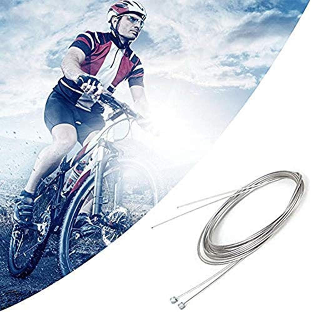 10 Pcs Stainless Steel Shifter Cable, Bike Derailleur Cable 2M Length Replaceabl