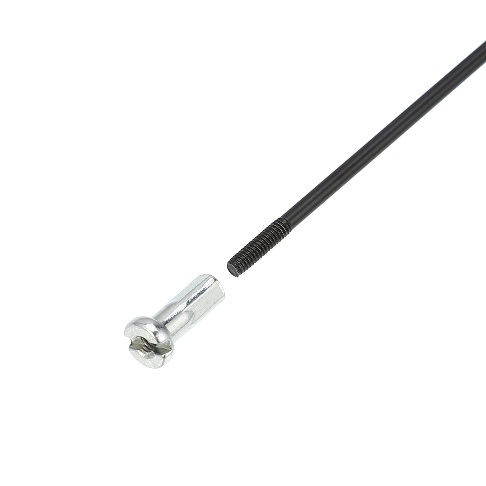 12 Pcs 14G J Bend 282mm x 2mm Bike Bicycle Spokes with Nipples Steel Black