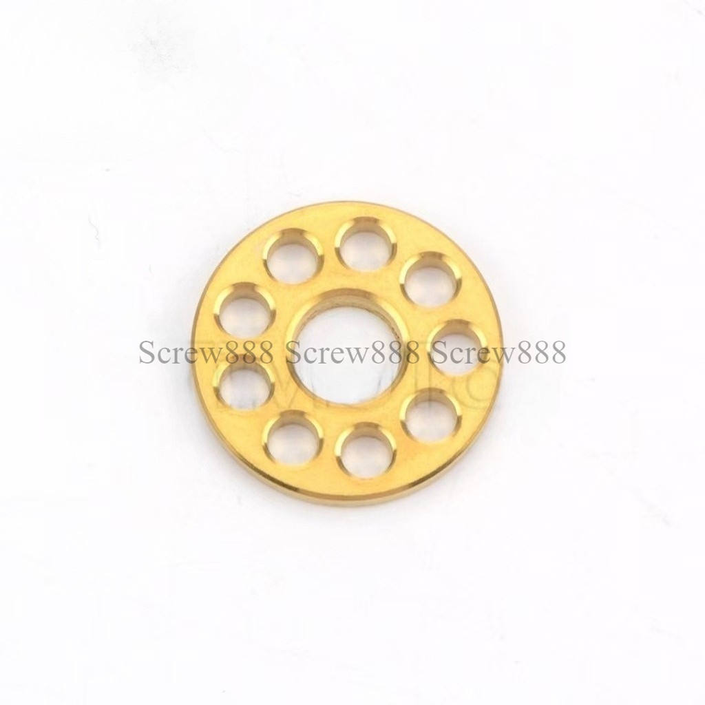 10pcs/lot Titanium Bolts Screws Washer M6M8 M10 Porous Drilled Spacer Ti Washers