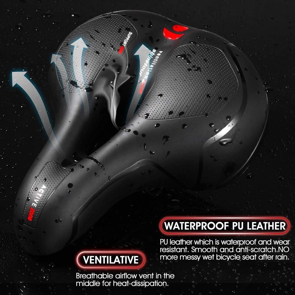Comfort Seat Cushion for Men Women Waterproof Wide Bicycle Saddle For Road Bikes