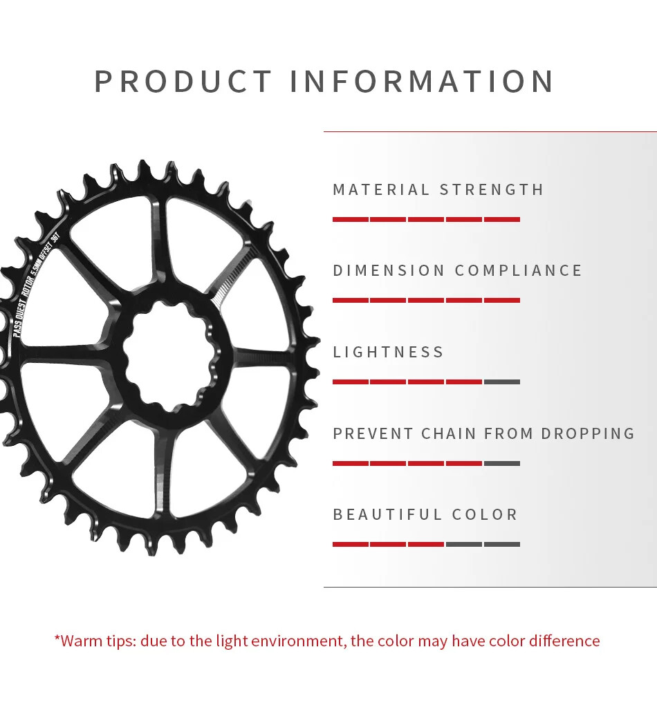 5.5mm Offset Crank Chainring Positive and Negative Teeth Chain Bicycle Sprocket