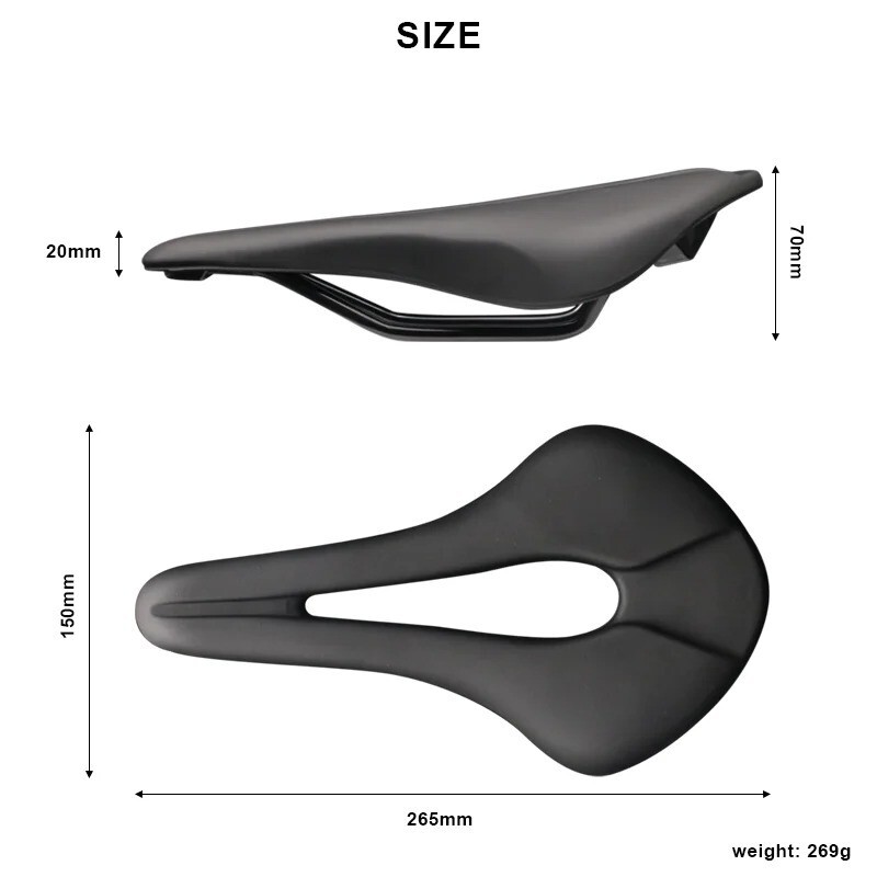 Breathable PU Leather Soft Comfortable MTB Mountain Road Bicycle Saddle Seat