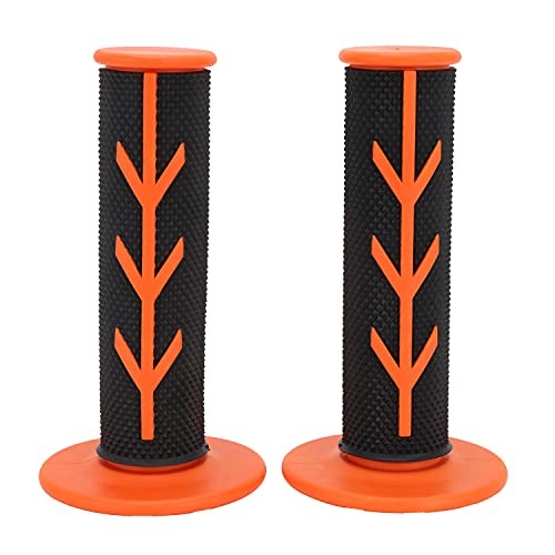 Dirt Bike Grips 7/8” Motorcycle Grips ATV Handlebar Grips Universal for orange