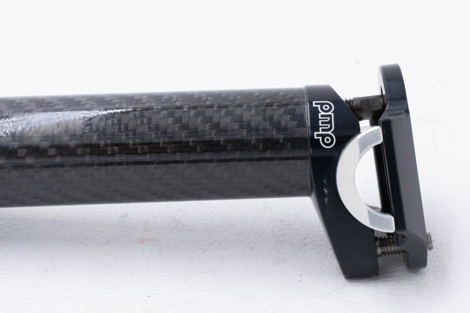 NOS PMP CARBON SEATPOST 31.4 mm 2 BOLTS 370 mm VINTAGE ROAD RACING BIKE BICYCLE