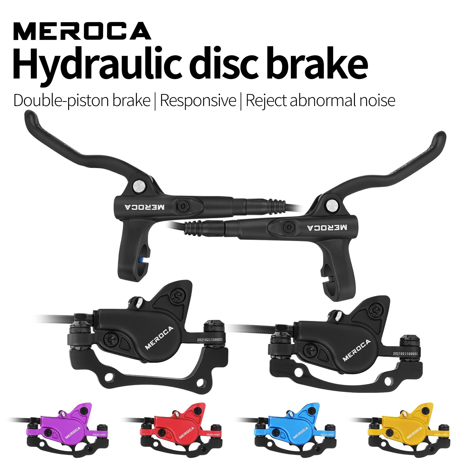 MEROCA MT500 Hydraulic Disc Brake Set MTB Bicycle Brakes Front/Rear 800/1400mm