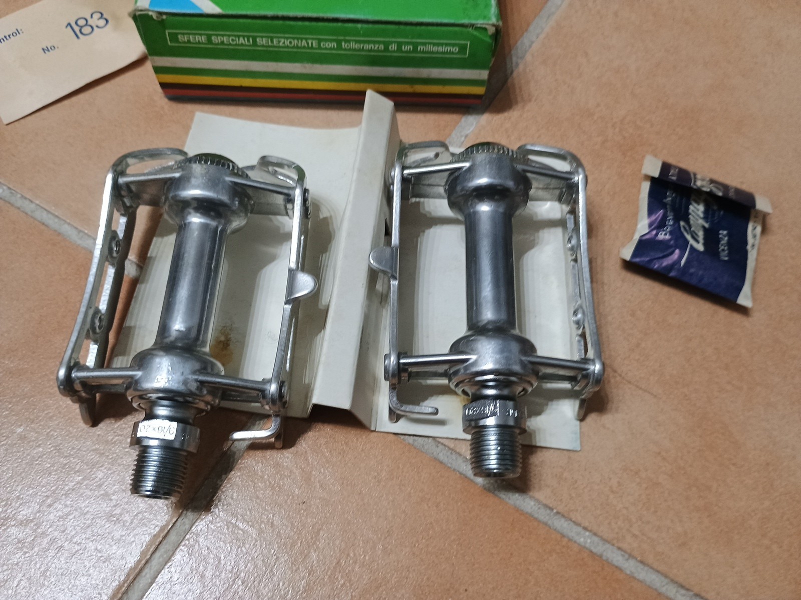 Nos Nib Vintage Campagnolo NGS Pedals New Gran Sport New X Colnago Pedals