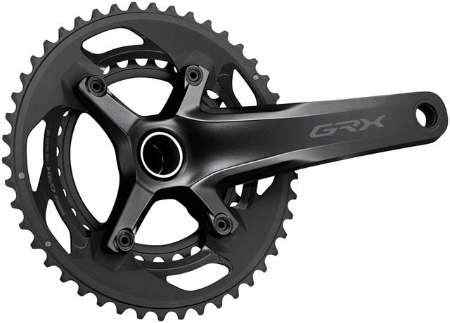 Shimano GRX FC-RX600 Crankset – 165/170/172.5/175mm, 40t or 46/30t, 10/11-Speed