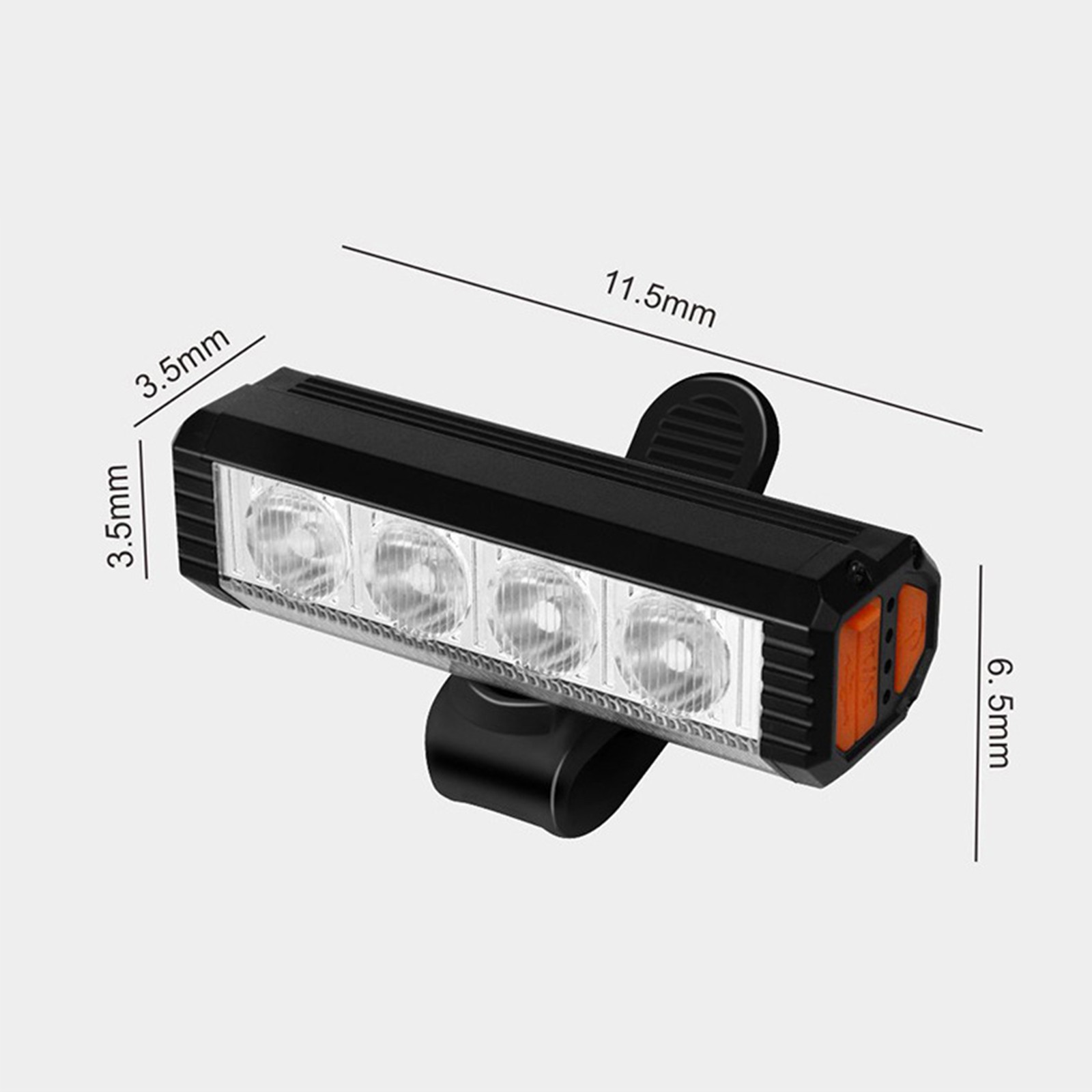 USB-C Rechargeable Bike Headlight 1200 Lumens Aluminum Front Light for Cycling