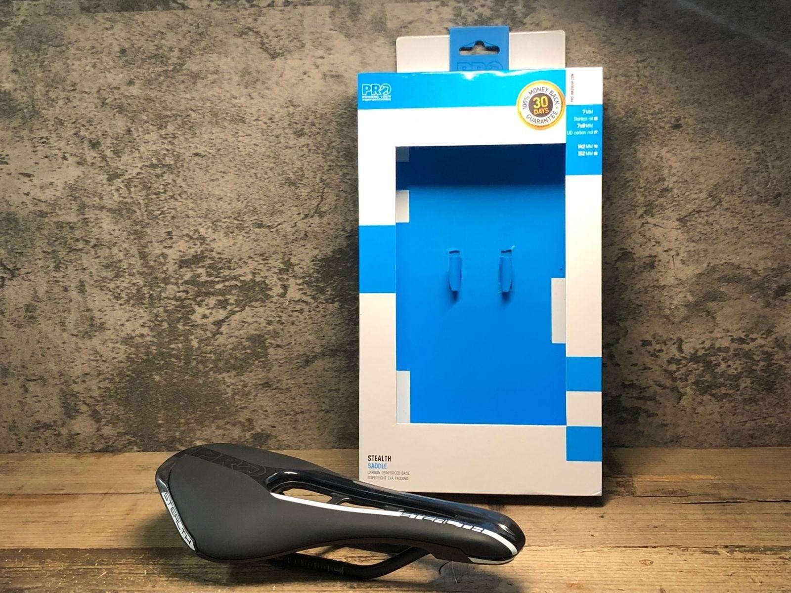 SHIMANO PRO STEALTH SADDLE black 168g 142mm UD carbon rail saddle
