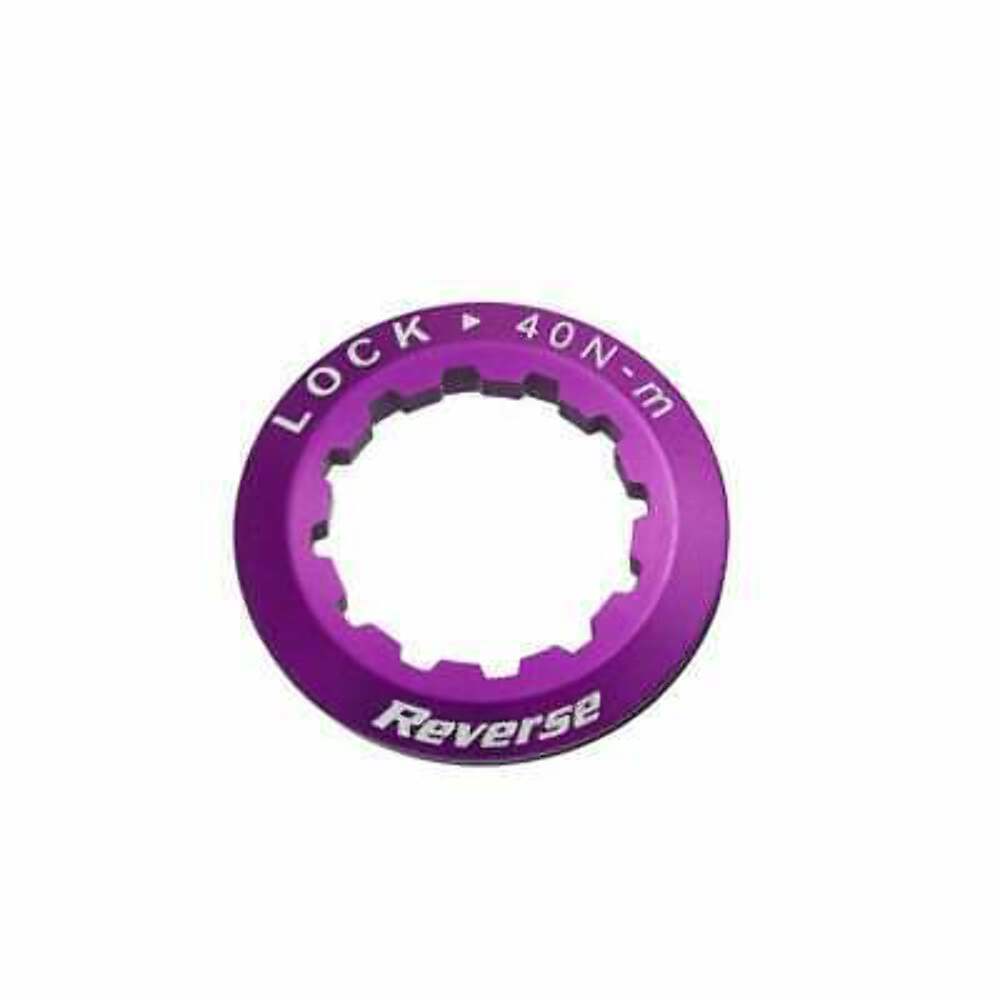 Aluminum Cassette Lockring by Reverse Fits HG Shimano SRAM Freehub Body Purple