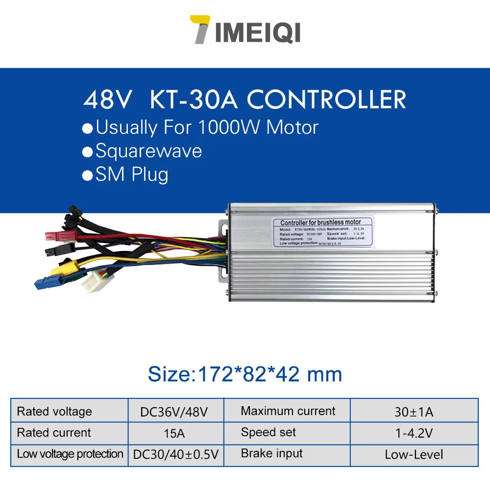 Electric Bike Controller 36V 48V 250W 350W 500W 1000W 1500W Brushless Controller