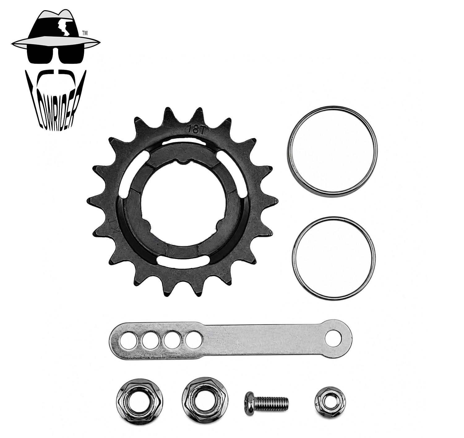 NEW! ABSOLUTE BICYCLE 36 SPOKE COASTER STEEL HUB 105G IN BLACK.