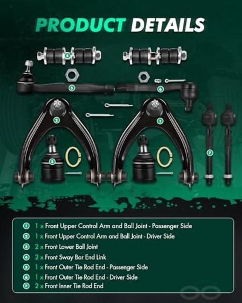 10pcs Suspension Kit For 1996-2000 For Honda Civic – With Suspension Parts