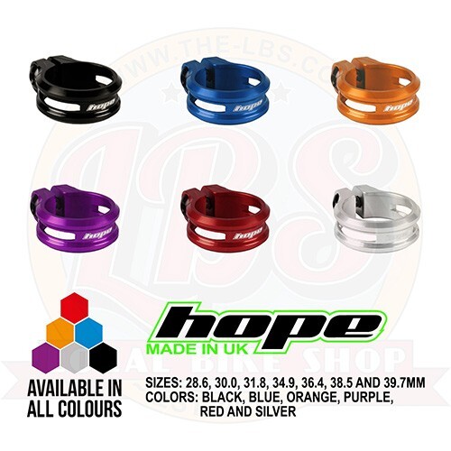 Hope Bolt On Seat Seatpost Clamp New Style – All Colors and Sizes – Brand New