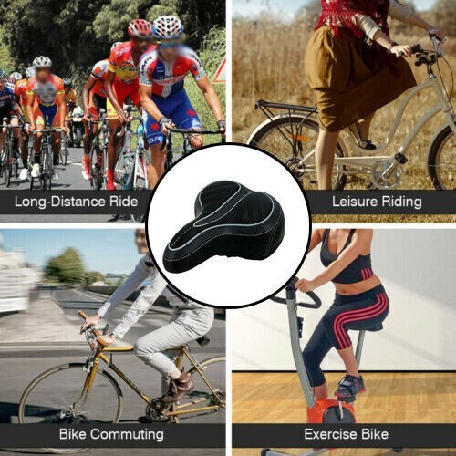 Comfort Wide Big Bum Soft Gel E-bike Bicycle Bike Saddle Seat Air Cushion Pad