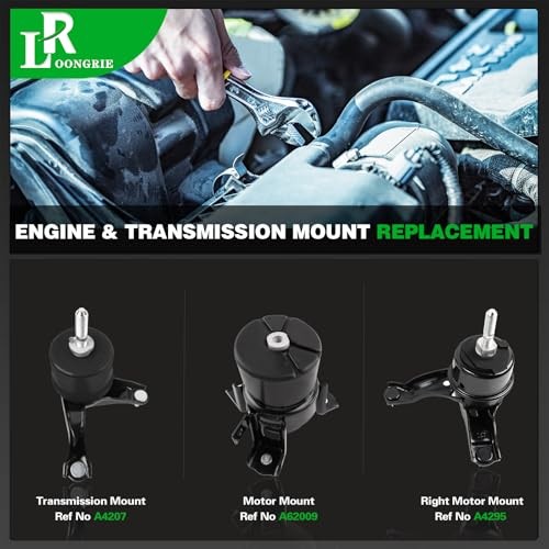 Engine Motor and Trans Mounts Compatible with 2004-2006 Sienna 3.3L V6 Engine