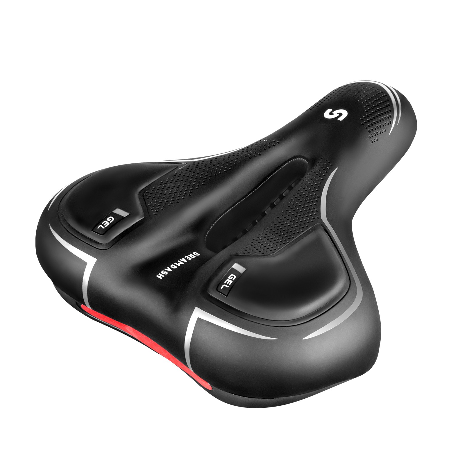 A Pair Bicycle Bike Saddle Seat Comfort Wide Big Bum Soft Gel Cushion Pad Sporty