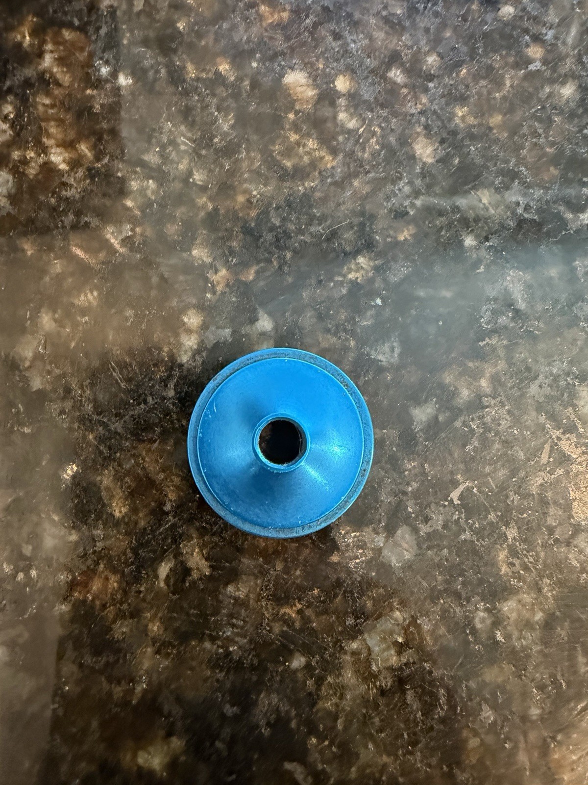Chris King NoThreadSet Top Cap Bolt 1″ Vintage Threadless Blue