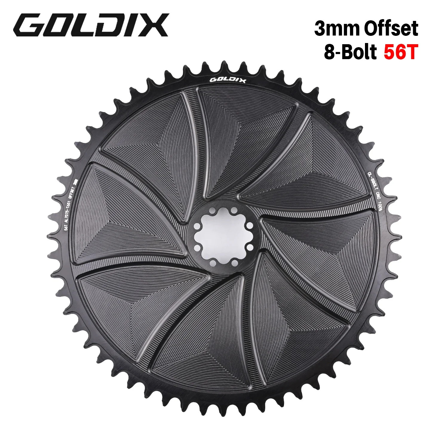 8-Bolt Bicycle Chainring 40-58T Narrow Wide Direct Mount Road Bike Chainwheel