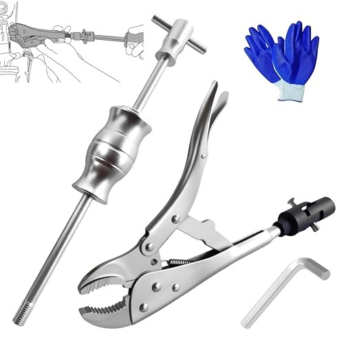 SGT Locking Pliers Slide Hammer Set,9.8 in Locking Pliers 2 lb Slide Hammer