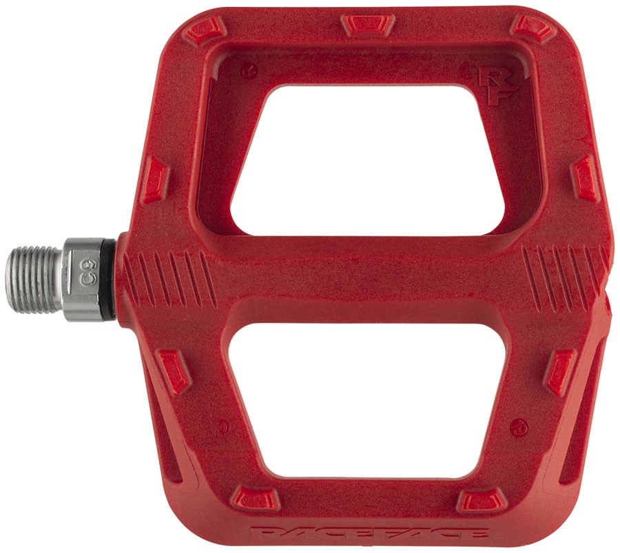 RaceFace Ride Pedals – Platform, Composite, 9/16″, Red