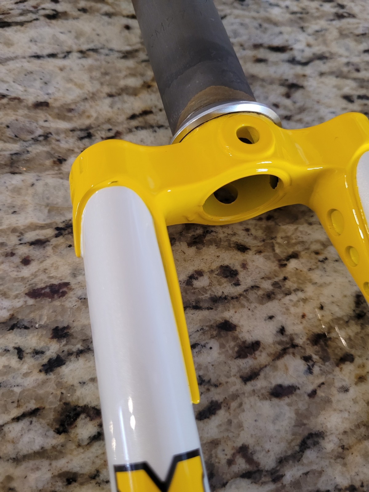Masi Gran Criterium Lugged Chromoly Fork 700c 1-1/8″ White & Yellow