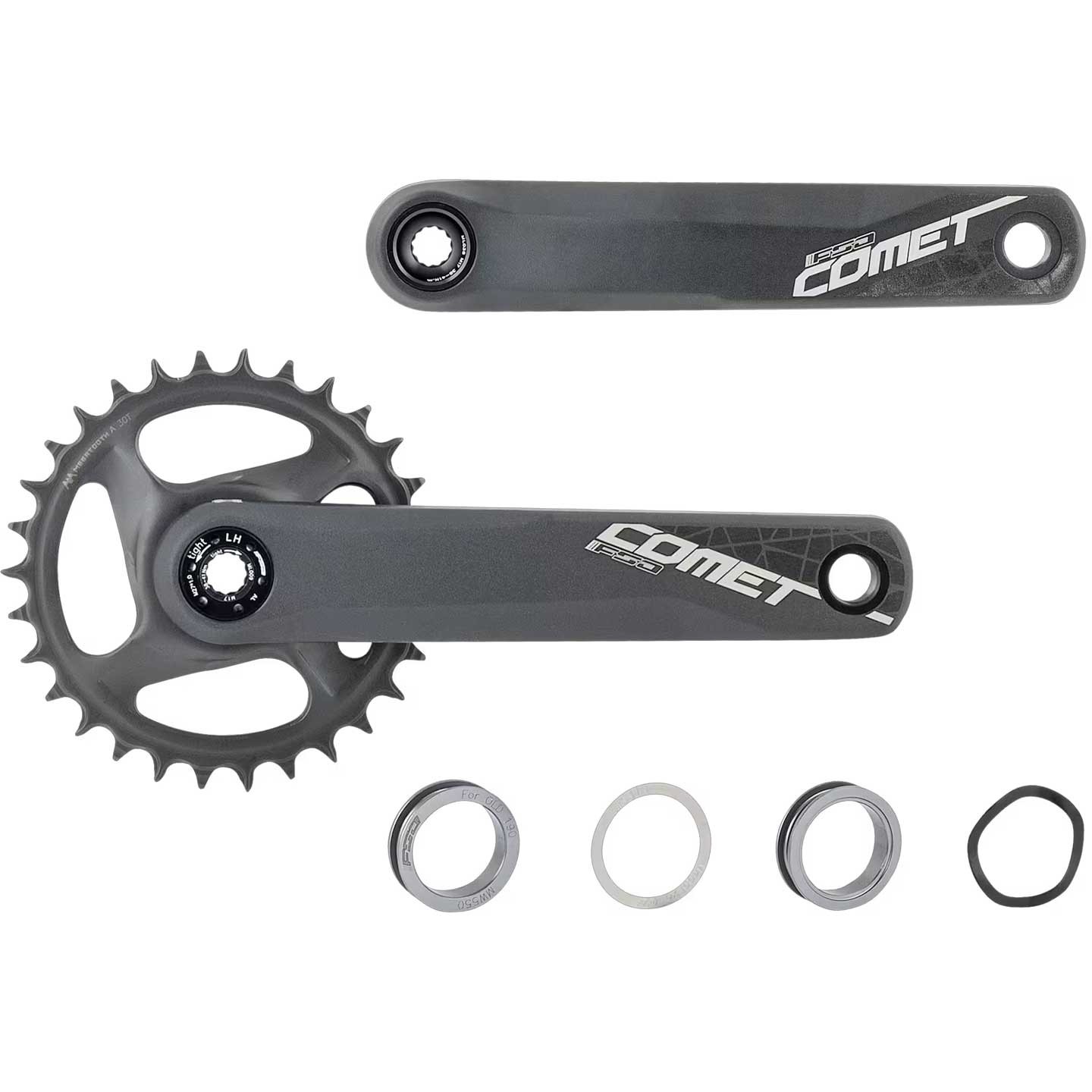 FSA Comet Fat Bike Crankset 1x 175mm 30T Black