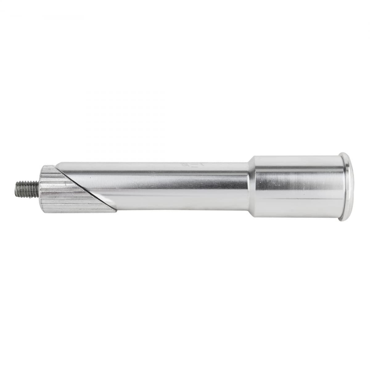 Origin8 1″ Threaded to 1-1/8″ Threadless Quill Stem Adapter – Silver