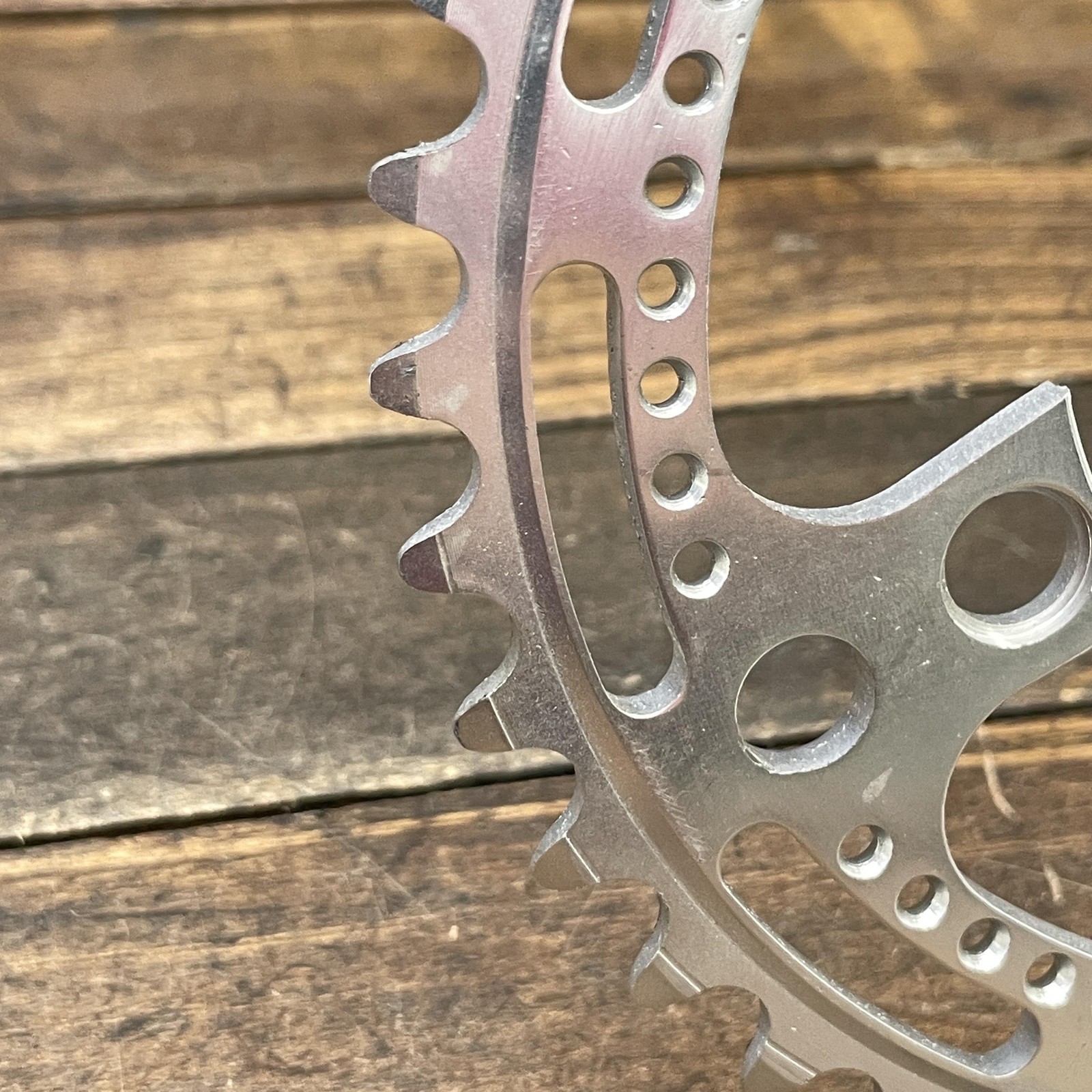 Vintage Stronglight 40T Chainring 85 BCD NOS 5-Arm Silver Aluminum 40 Tooth