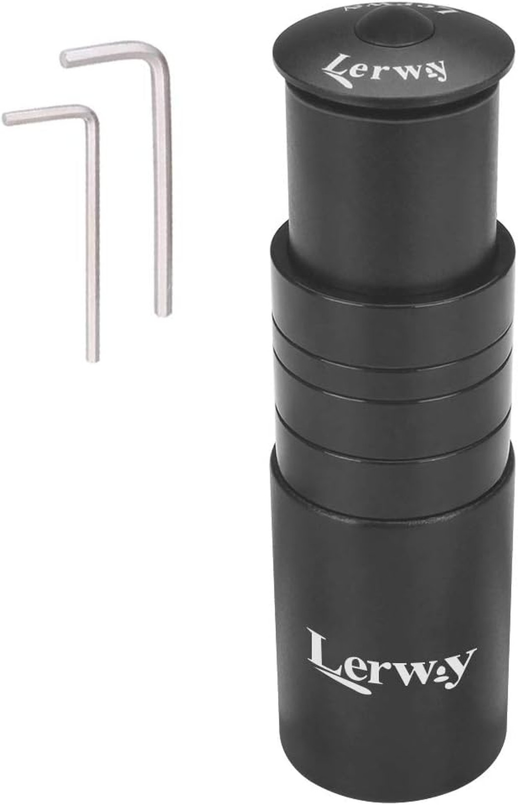 Bike Stem Riser Extender Aluminum 1-1/8 Inch Handlebar Adapter with Hex Key for