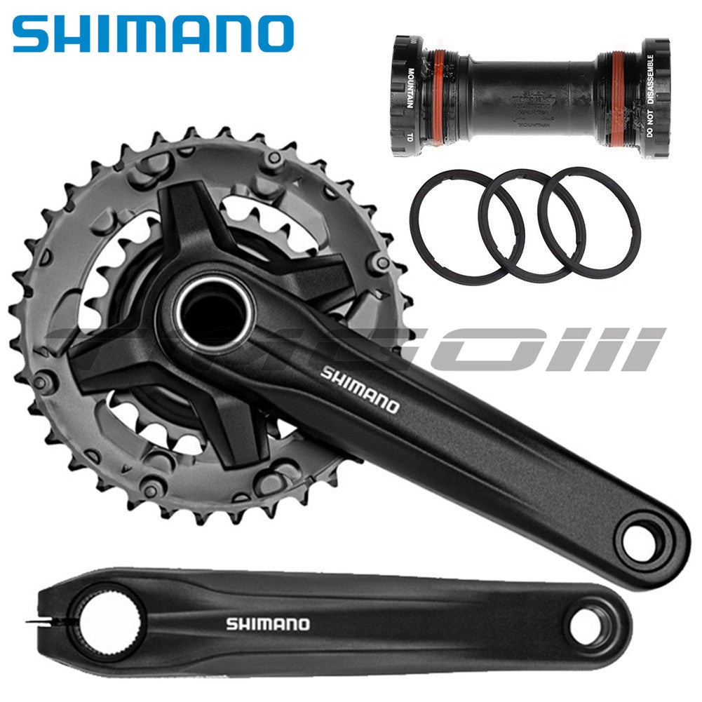Shimano 2×9 Speed FC-MT210 Hollowtech II Crankset 36-22T BB-MT500 Bottom Bracket