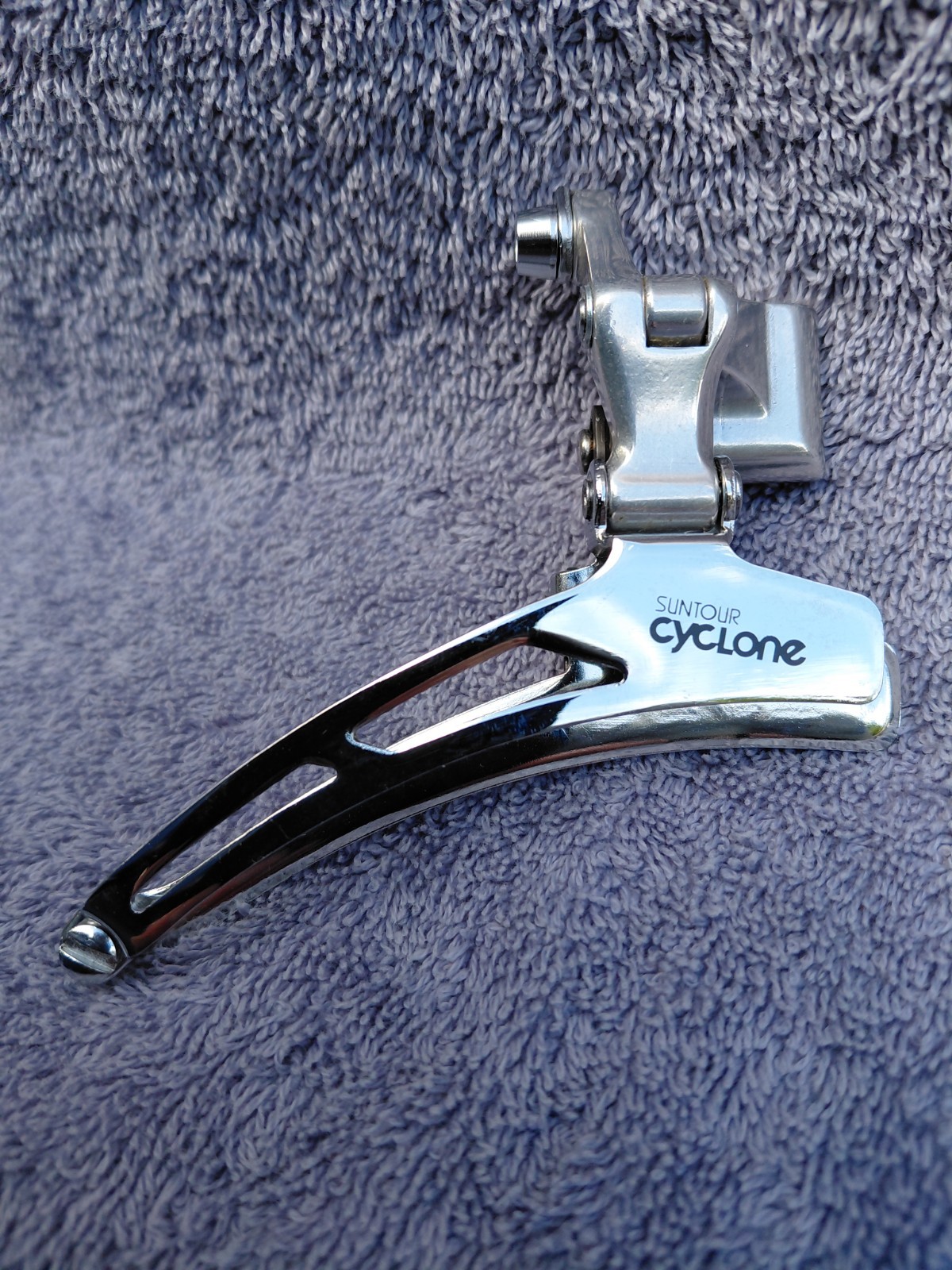 Vintage NOS SunTour Cyclone Front Derailleur / Braze-on w/ hardware