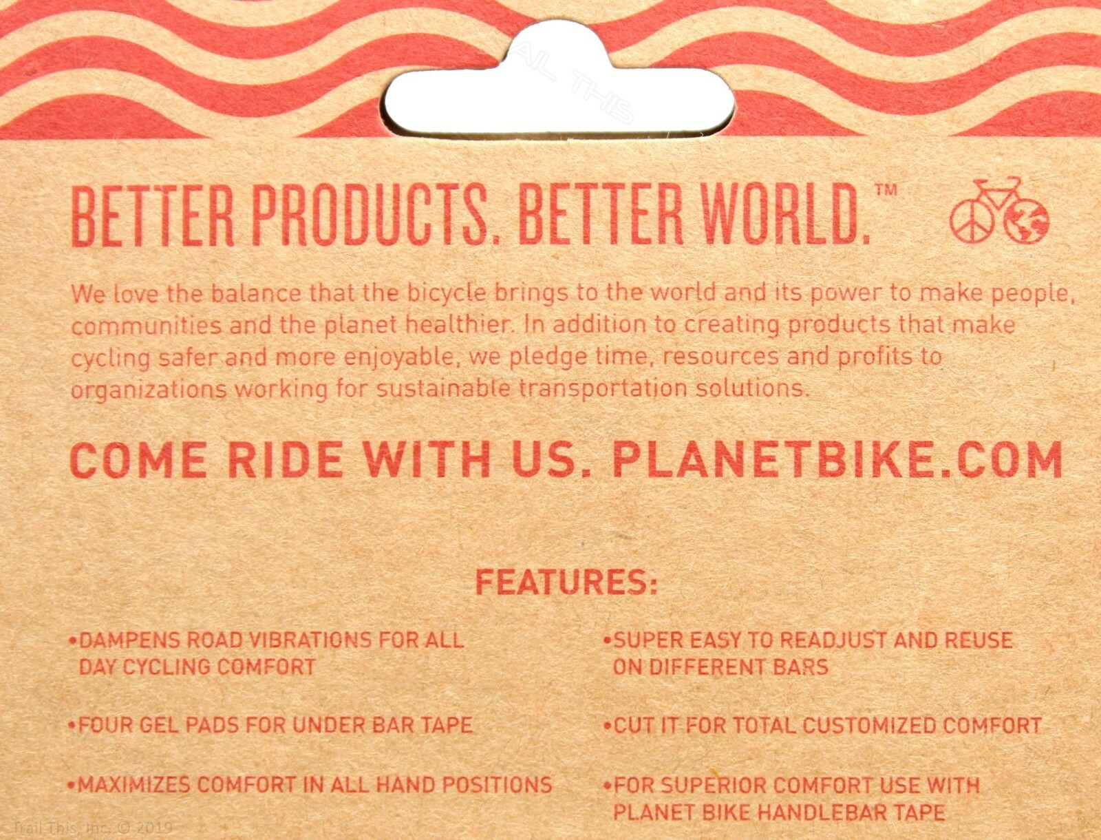 Planet Bike Century Gel Pads for Road Bike Handlebar / Drop Bars 4-Pads for Wrap