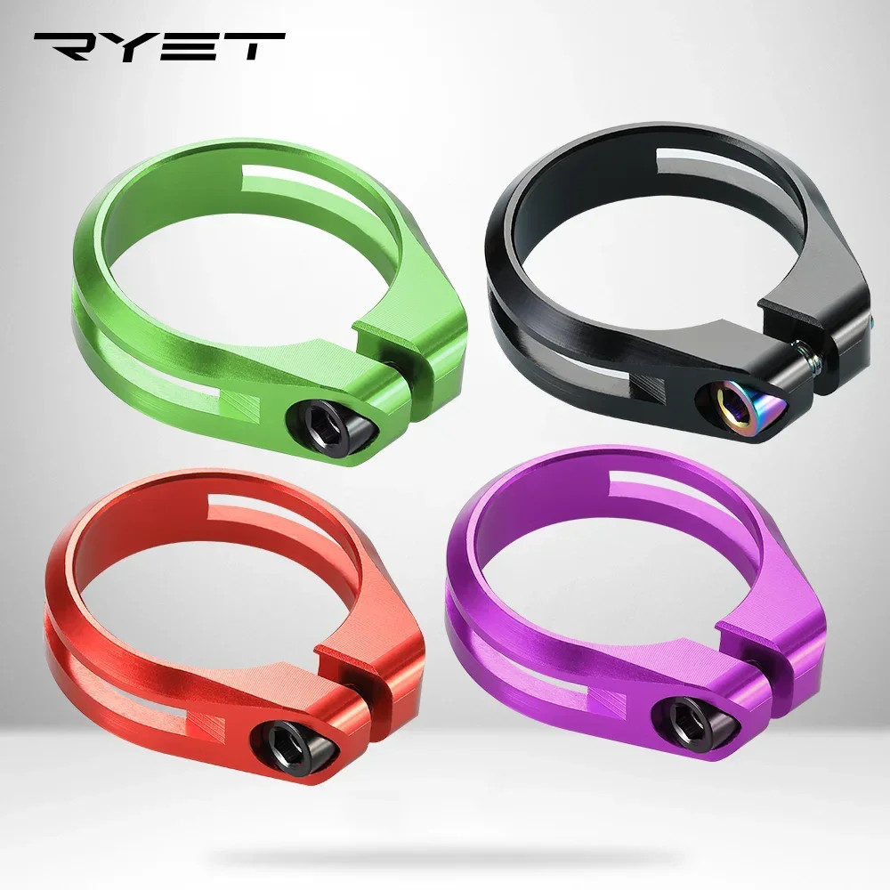 Ryet Bike Seat Post Clamp CNC Aluminum Alloy Super Light Cycling Saddle Seat Pos