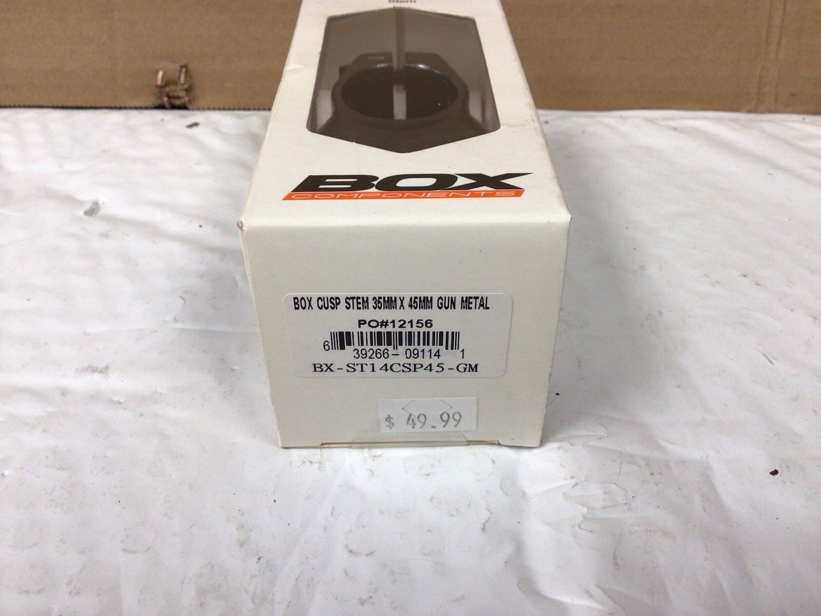 Box Components Cusp 45mm Length 35mm Clamp Aluminum Stem Gun Metal